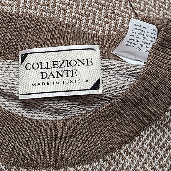 ❤️🔥RARE❤️🔥 NWOT Collezione Dante Wool Blend Beige Casual Pullover Sweater - Picture 2 of 4